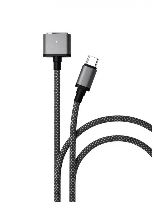 Кабель VLP Cable USB C – MagSafe 2.0м Космический Серый | Фото 1 из 3