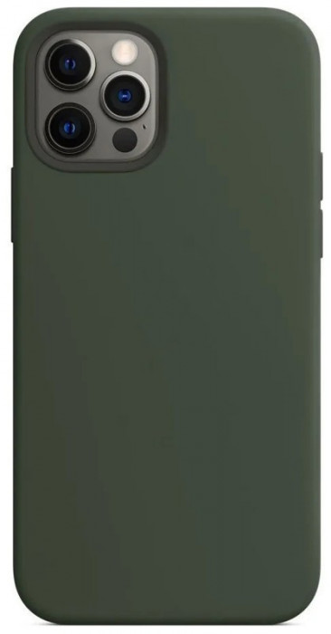 Чехол Silicone Case with Magsafe для iPhone 12/12 Pro Зеленый (Cyprus Green) | Фото 2 из 2