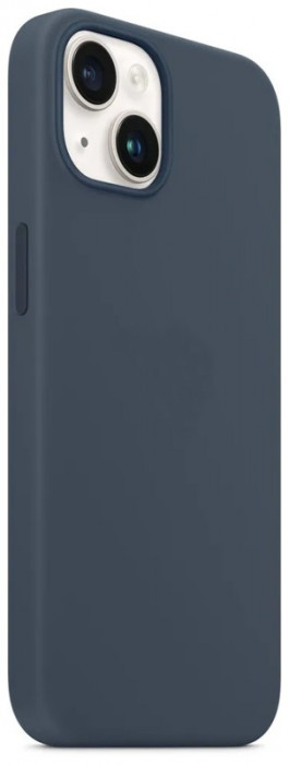 Чехол Silicone Case with Magsafe для iPhone 14 Темно-синий (Storm blue)