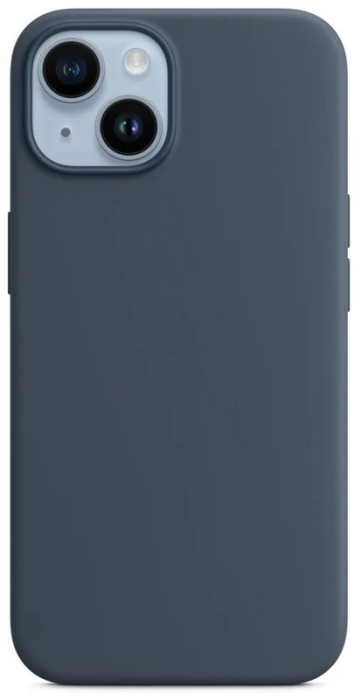 Чехол Silicone Case with Magsafe для iPhone 14 Темно-синий (Storm blue)