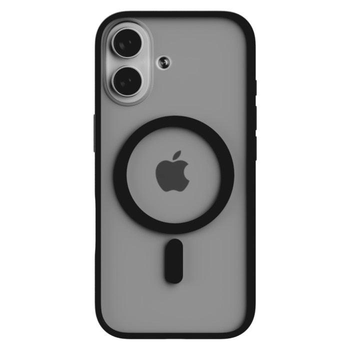 Чехол защитный uBear Cloud Mag Case для iPhone 17, MagSafe совместимый, усиленный, силк-тач, черный