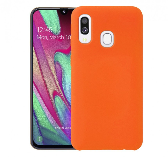 Чехол-накладка Silicone Cover для Samsung Galaxy A40 Коралловый | Фото 2 из 2