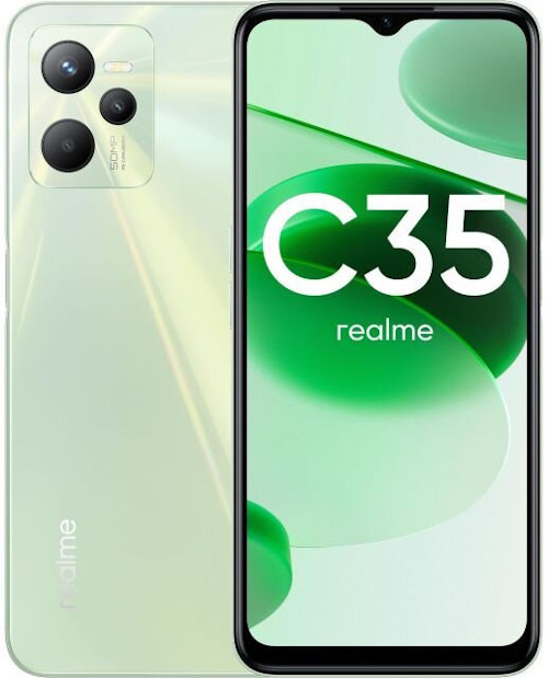 Смартфон Realme C35 4/128GBB Зеленый (Glowing Green) EAC | Фото 4 из 4