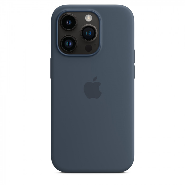 Чехол Silicone Case MagSafe для iPhone 14 Pro Storm Blue
