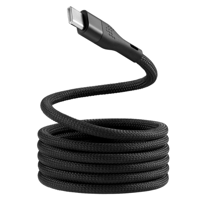 Зарядный кабель Rocket Premium Urban Mag Nylon Braid Type-C/Type-C 1м Черный