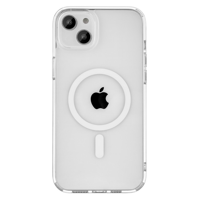 Чехол защитный uBear Real Mag Case для iPhone 14, MagSafe совместимый, усиленный, прозрачный