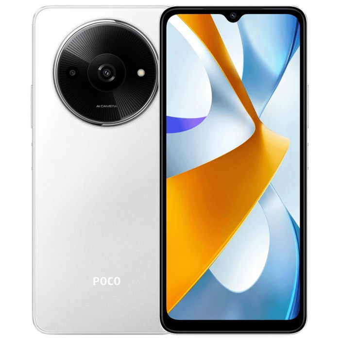 Смартфон Poco C61 4/128GB Белый (White) | Фото 1 из 3