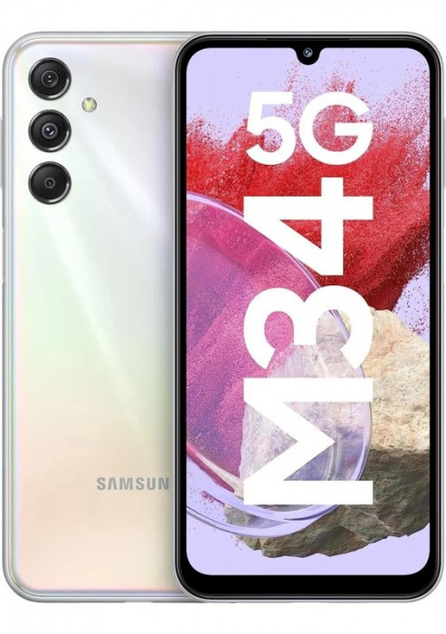 Смартфон Samsung Galaxy M34 5G 6/128GB Белый (White)