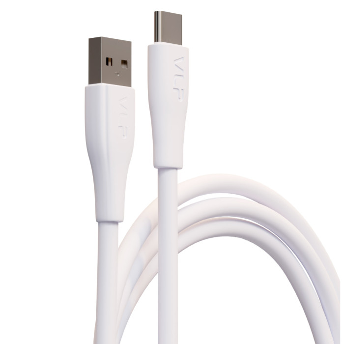 Дата-кабель VLP LITE Color Line USB-A to USB-C, 60W, 1м, белый