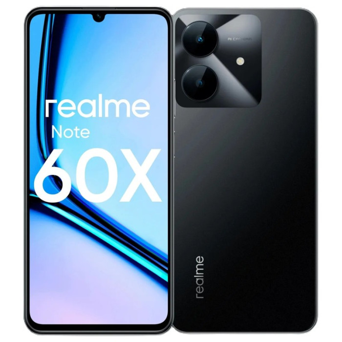 Смартфон Realme Note 60х 3/64GB Черный (Marble Black) | Фото 1 из 3