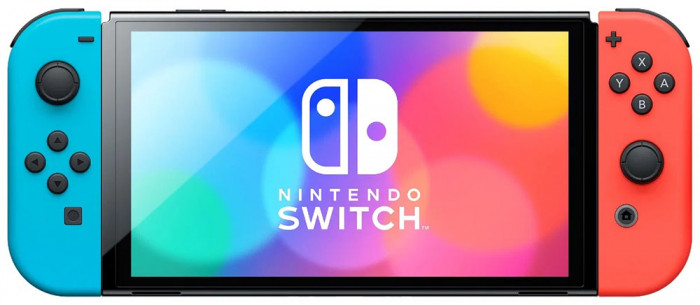 Игровая приставка Nintendo Switch OLED 64GB Неоновый синий/неоновый красный