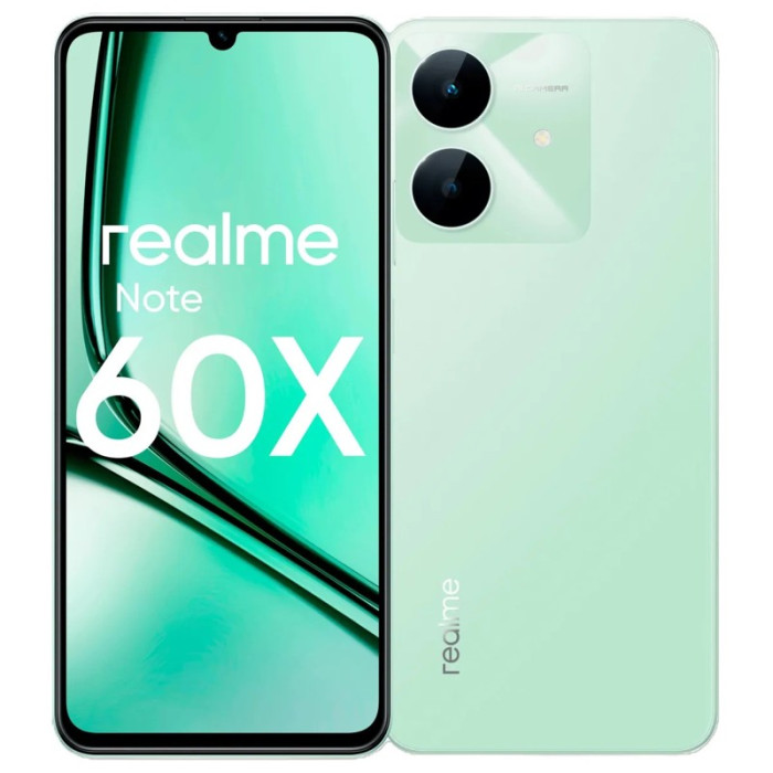 Смартфон Realme Note 60х 3/64GB Зеленый (Wilderness Green) | Фото 1 из 3