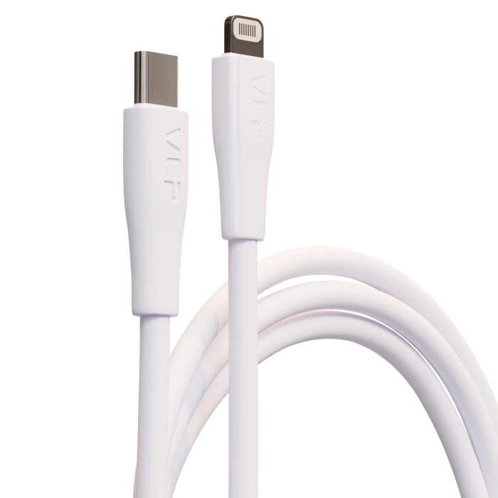 Дата-кабель VLP LITE Color Line USB-C to Lightning, 27W, 1м, белый