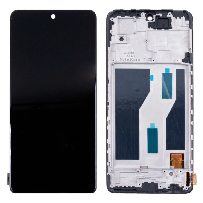 Дисплей для Xiaomi Redmi Note 10 Pro (M2101K6G) (в сборе с тачскрином) (черный) (AMOLED)