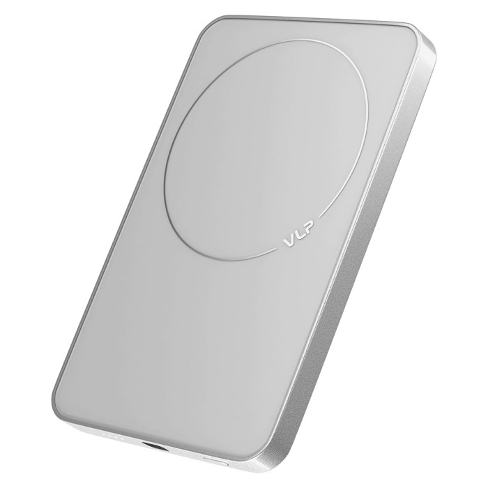 Аккумулятор внешний VLP Diamond Energy MagSafe, Qi2, 5000 mAh, 3A, USB-C, белый