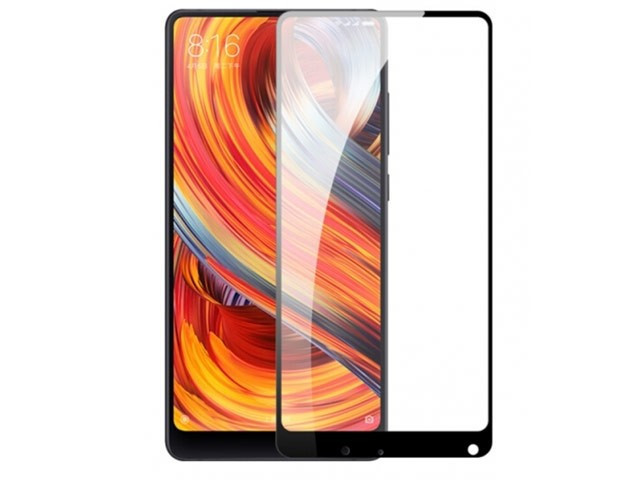 Защитное 3D стекло для Xiaomi Mi Mix 2 тех.пак Черное | Фото 2 из 2