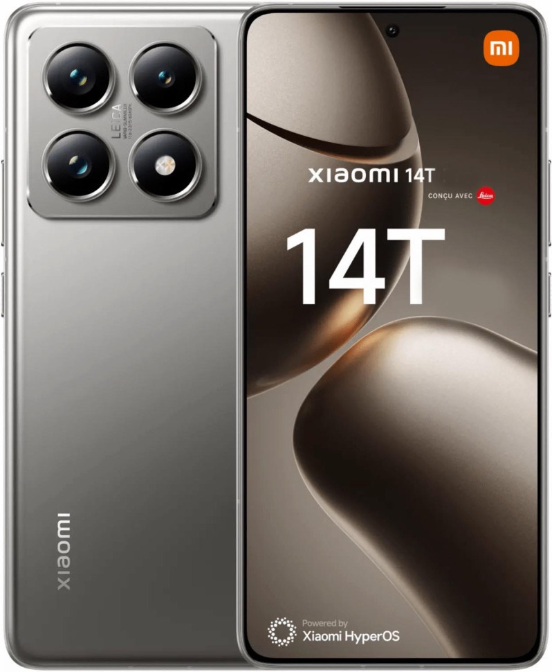 (中古)Xiaomi 14T Titan gray 12GB/256GB Xiaomi 14T, 12GB/256GB, Titan Gray (58951)