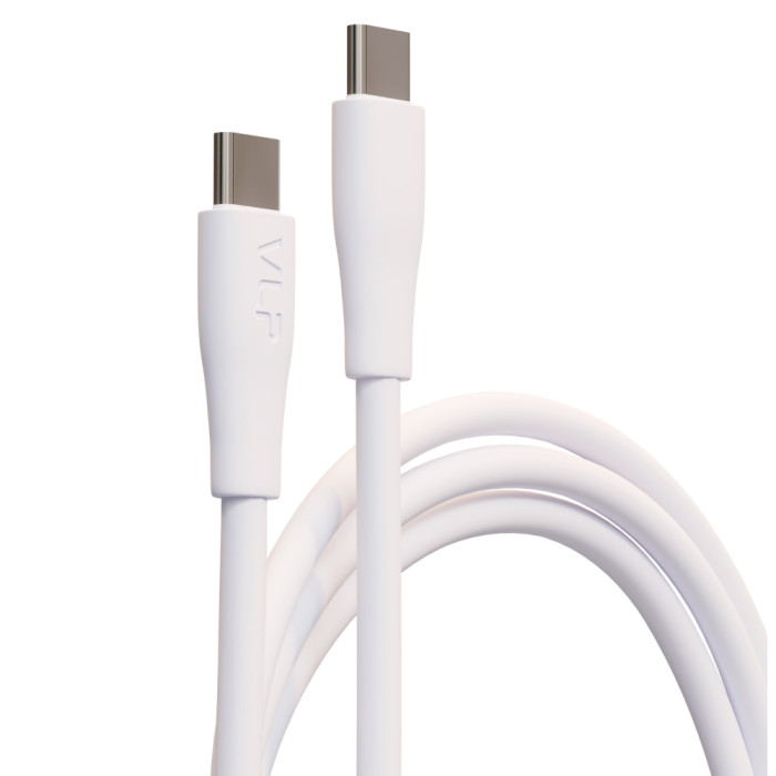 Дата-кабель VLP LITE Color Line USB-C, 60W, 1м, белый