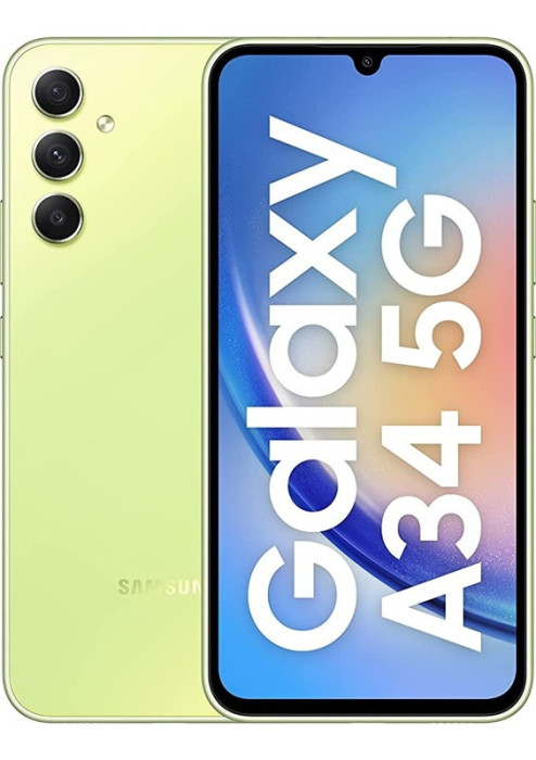 Смартфон Samsung Galaxy A34 5G 8/128GB Желтый (Awesome Lime Yellow) | Фото 7 из 7