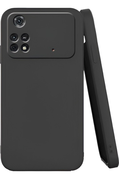 Чехол Silicone Cover Poco X4 Pro 5G Черный
