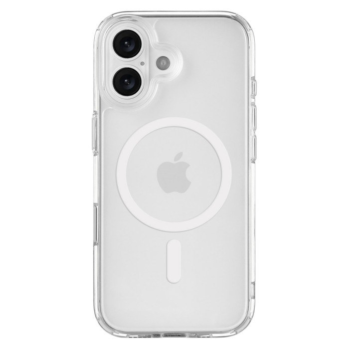 Чехол защитный uBear Real Mag Case для iPhone 17, MagSafe совместимый, усиленный, прозрачный