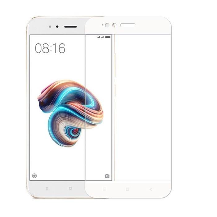 Защитное 3D стекло для Xiaomi Mi A1 тех.пак Белое | Фото 2 из 2