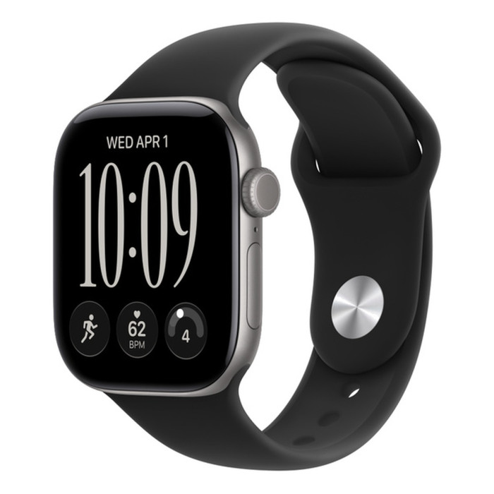 Умные часы Apple Watch Series 12 42mm Space Gray Aluminum Case with Navy Blue Sport Band