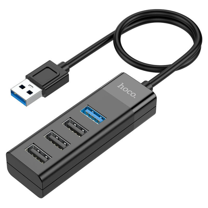 Стыковочная станция HOCO HB25 4-в-1, USB на USB3.0+USB2.0*3 | Фото 2 из 2