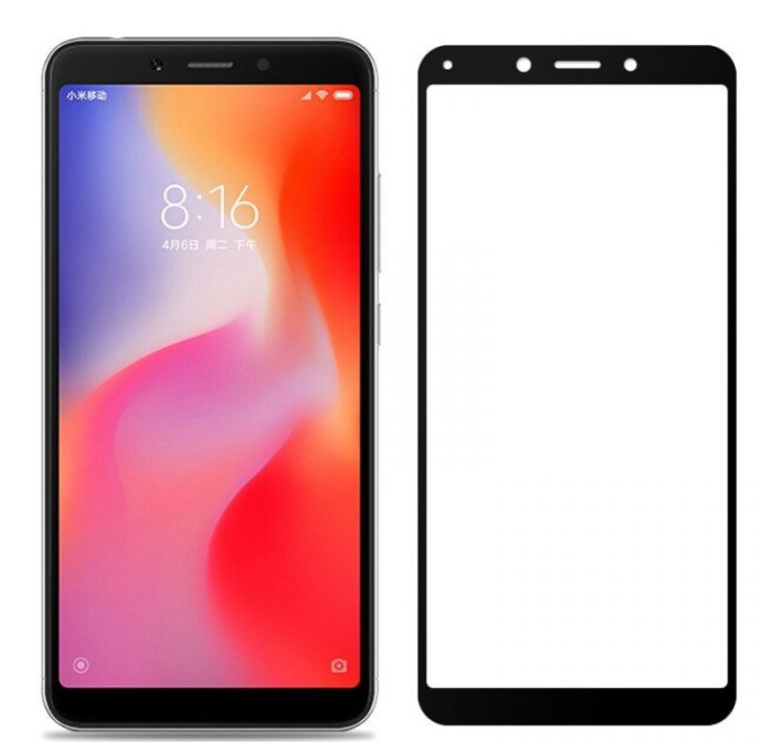 Защитное 3D стекло для Xiaomi Redmi 6 Pro тех.пак Белое | Фото 2 из 2