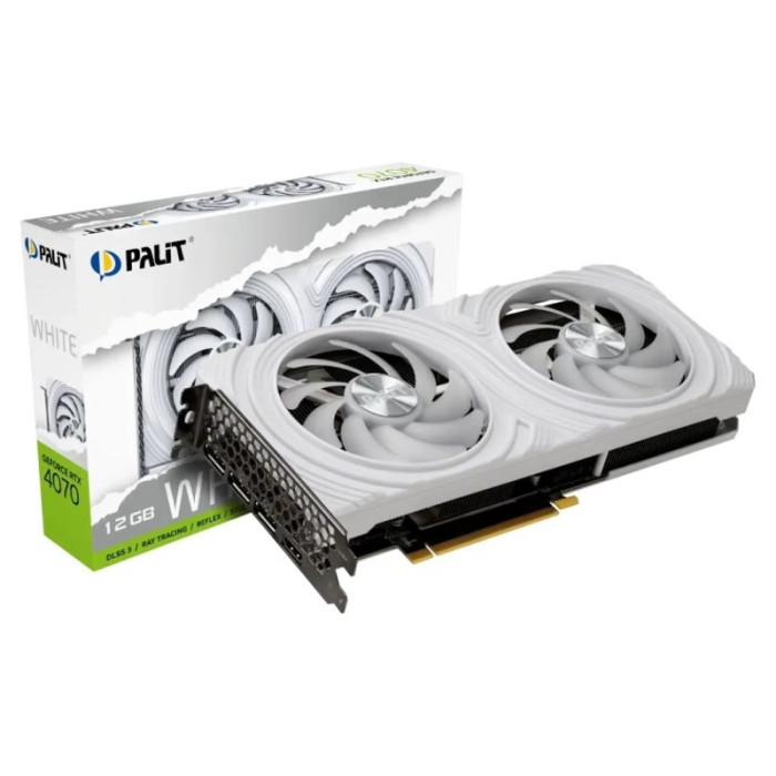 Видеокарта NVIDIA GeForce RTX 4070 Palit Dual White 12Gb (NED4070019K9-1047L)