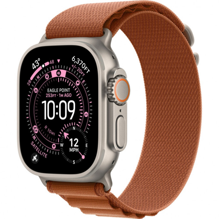 Умные часы Apple Watch Ultra 3 2025 49mm Natural Titanium Case with Terra Cotta Alpine Loop