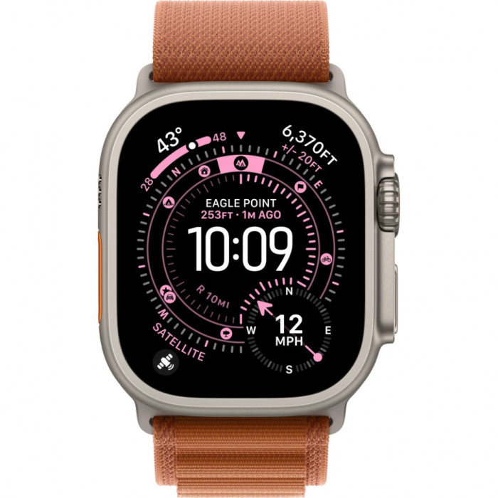 Умные часы Apple Watch Ultra 3 2025 49mm Natural Titanium Case with Terra Cotta Alpine Loop | Фото 2 из 3