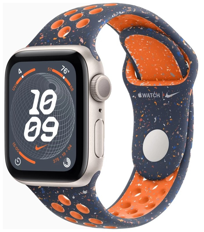 Apple Watch SE 2023 40mm Starlight Blue Flame Nike Sport Band
