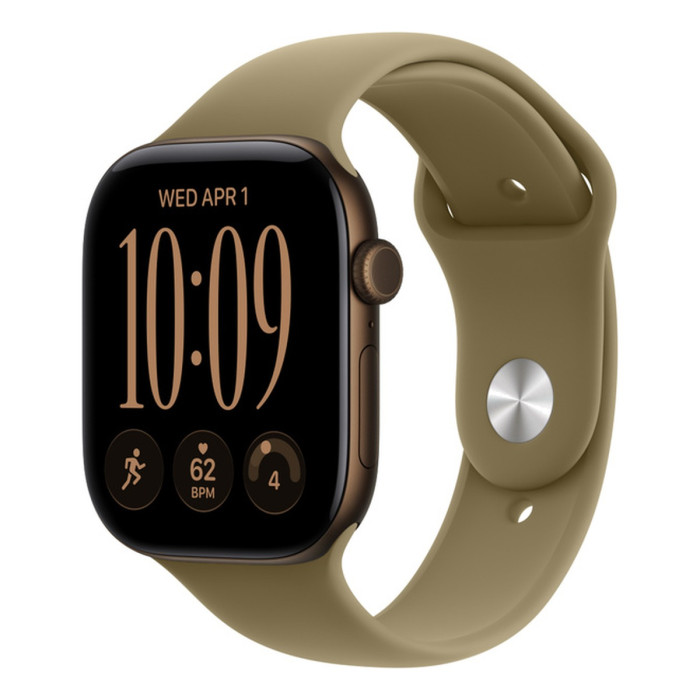 Умные часы Apple Watch Series 12 46mm Dark Bronze Aluminum Case with Olive Sport Band