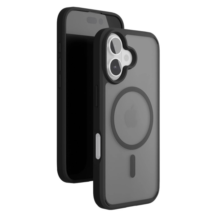 Чехол защитный VLP LITE Haze Case с MagSafe для iPhone 16 Plus, черный