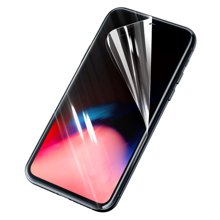 Наклейка защитной пленки на смартфон