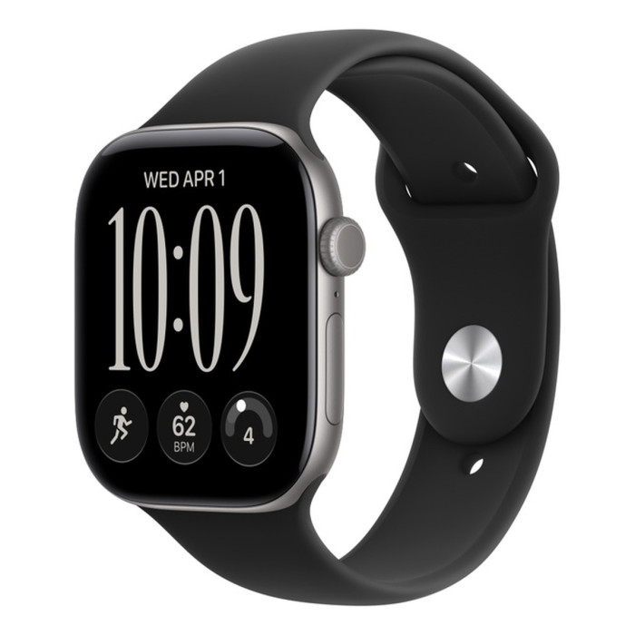 Умные часы Apple Watch Series 12 46mm Space Gray Aluminum Case with Navy Blue Sport Band