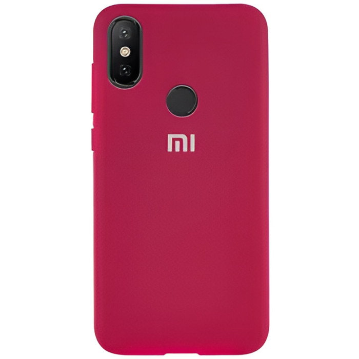 Чехол-накладка Silicone Cover для Xiaomi Redmi 6 Pro/Mi A2 Lite Малиновый | Фото 4 из 4
