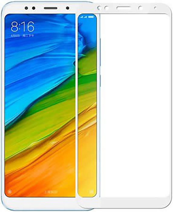 Защитное стекло 3D для Xiaomi Redmi 5 Plus белое | Фото 2 из 2
