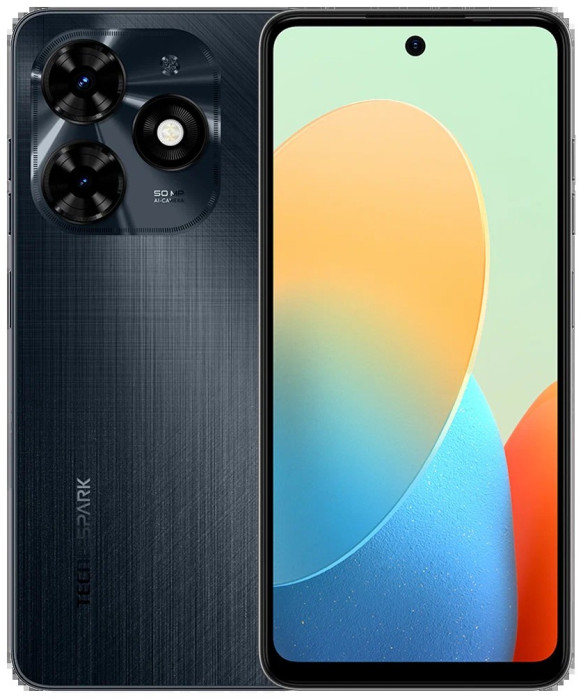 Смартфон Tecno SPARK Go 2024 3/64GB Чёрный (Gravity Black) EAC | Фото 1 из 6