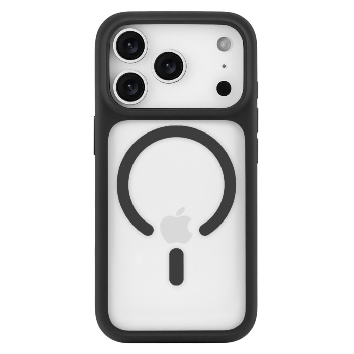 Чехол защитный uBear Shade Case для iPhone 17 Pro, MagSafe совместимый, усиленный, силк-тач, черный