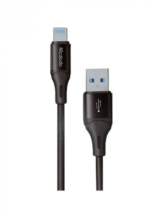 Кабель McDodo USB-A to lightning Color Series 1.2m 3A CA-1832 Черный | Фото 2 из 2