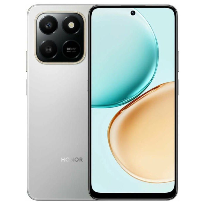 Смартфон Honor X7d 8/512GB Серый (Meteor Silver)