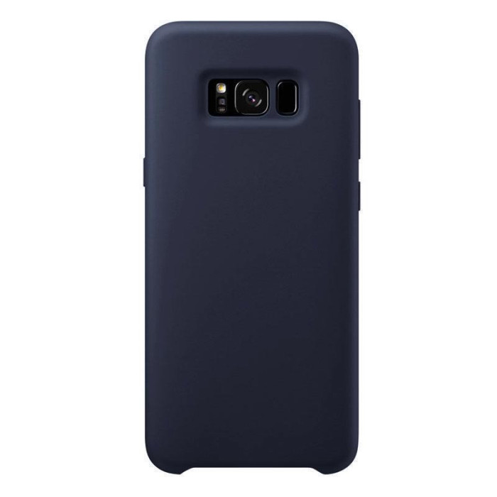 Чехол-накладка Silicone Cover для Samsung Galaxy S8+ Темно-синий | Фото 2 из 2