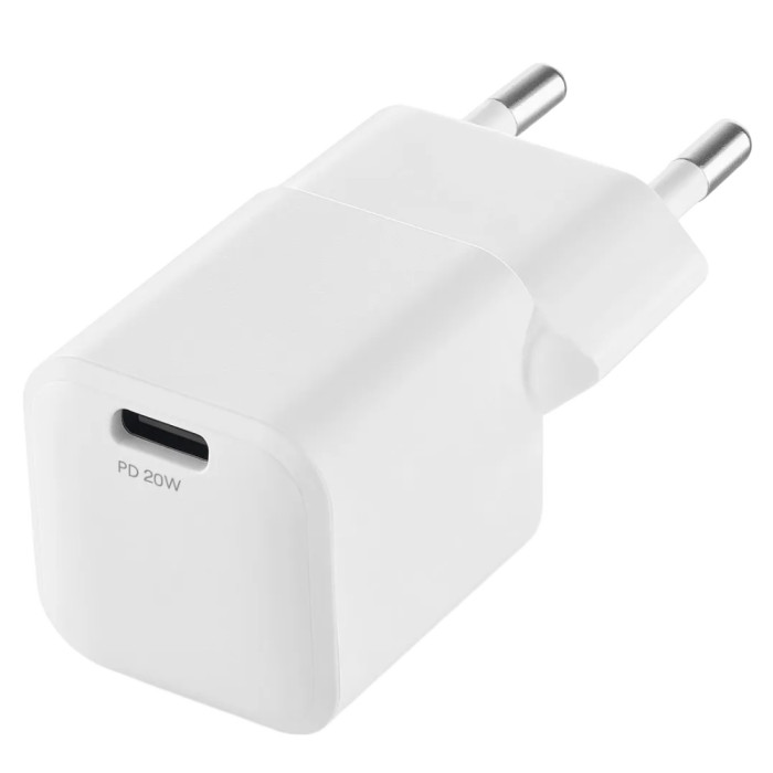 Сетевое зарядное устройство uBear Pulse, GaN, 20 Вт, white