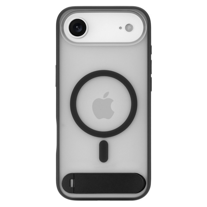 Чехол защитный uBear Stand 360° Mag Case для iPhone 17 Air, MagSafe совместимый, силикон, софт-тач, черный