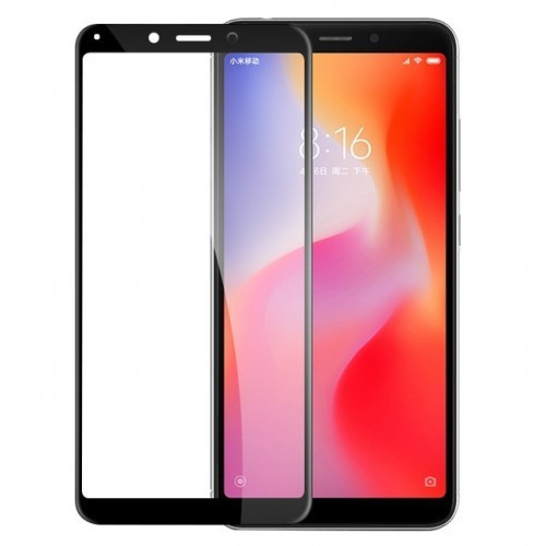 Защитное 3D стекло для Xiaomi Redmi 6A тех.пак Черное | Фото 2 из 2