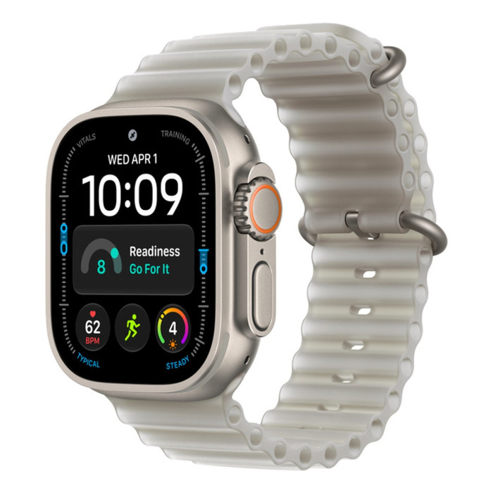 Умные часы Apple Watch Ultra 4 49mm Natural Titanium Case with Translucent Gray Ocean Band