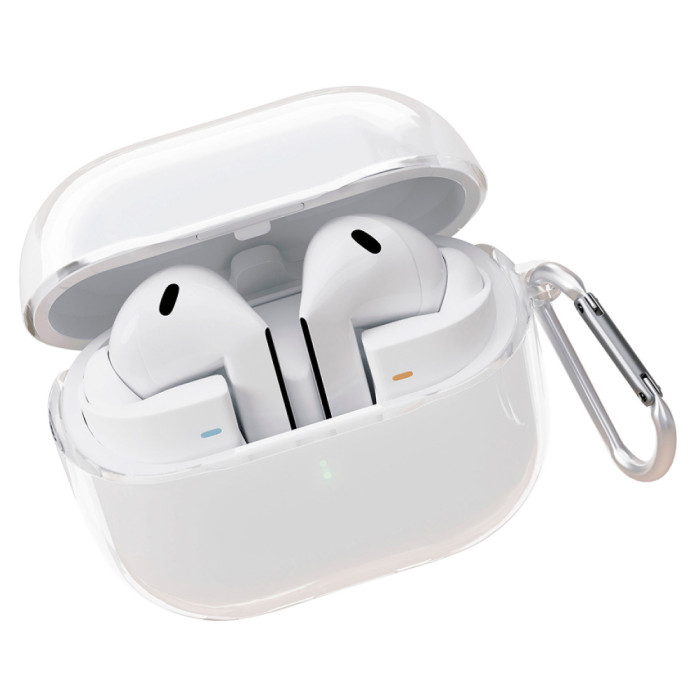 Чехол защитный VLP Charm Case для Samsung Galaxy Buds3/3Pro, прозрачный