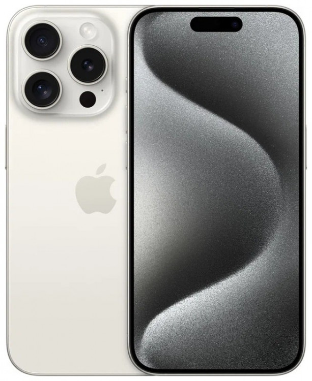 Смартфон Apple iPhone 15 Pro 128GB Белый (White Titanium) eSim (Без RuStore)